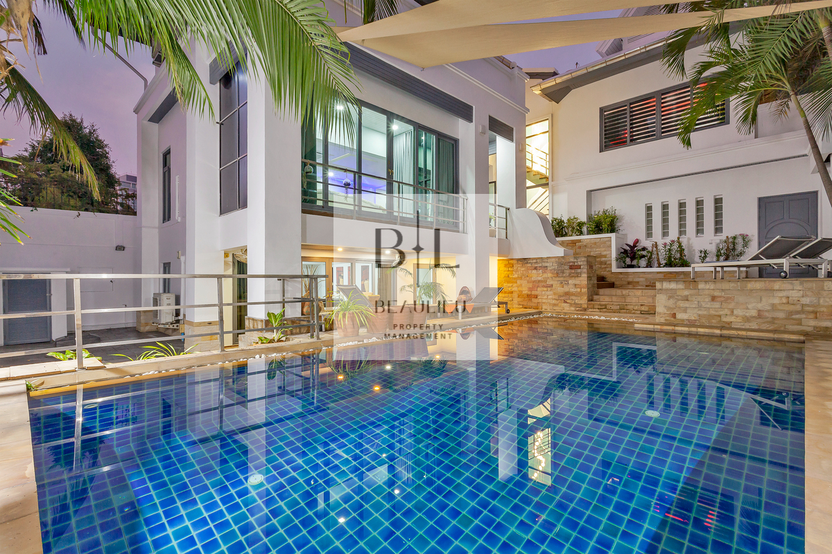 Prime Investment: 5-Bedroom Luxury Villa at Pratumnak –4-Story Private Pool Villa for Sale & Rent